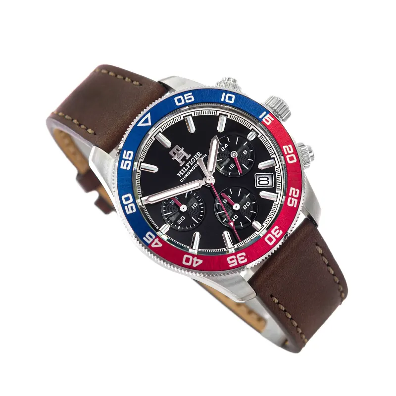 Tommy Hilfiger TH85 Chronograph Pepsi Men's Watch Watch- 1792166
